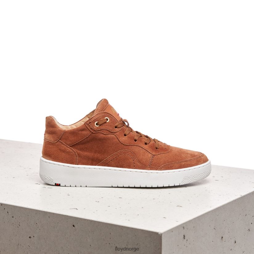 LLOYD sneakers i semsket skinn kvinner sko brun 4X82ZP819