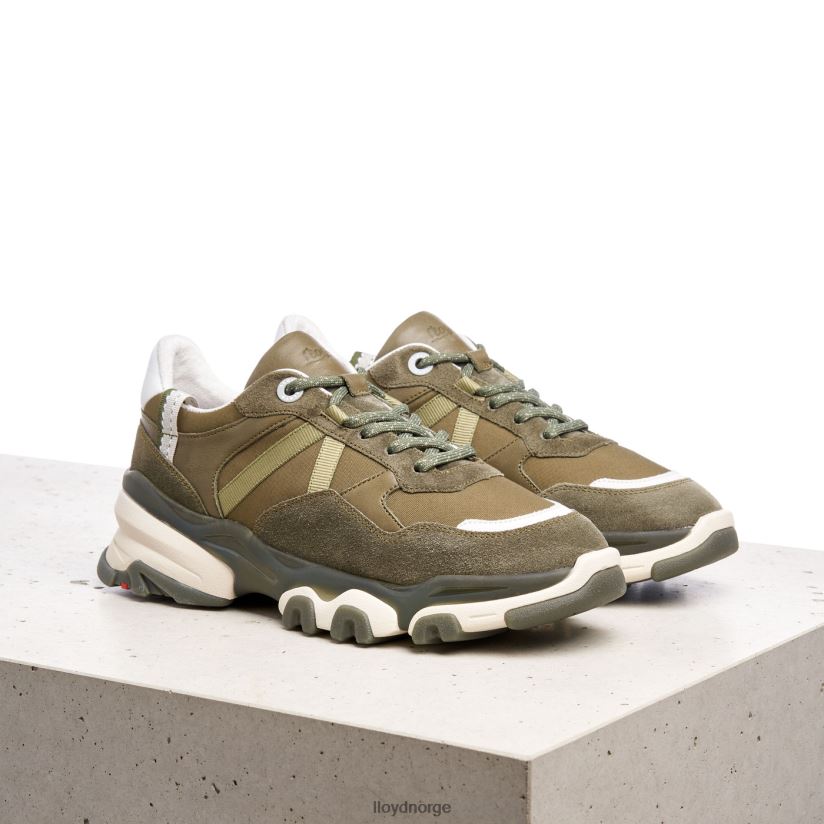 LLOYD sneakers i semsket skinn kvinner sko grønn 4X82ZP802