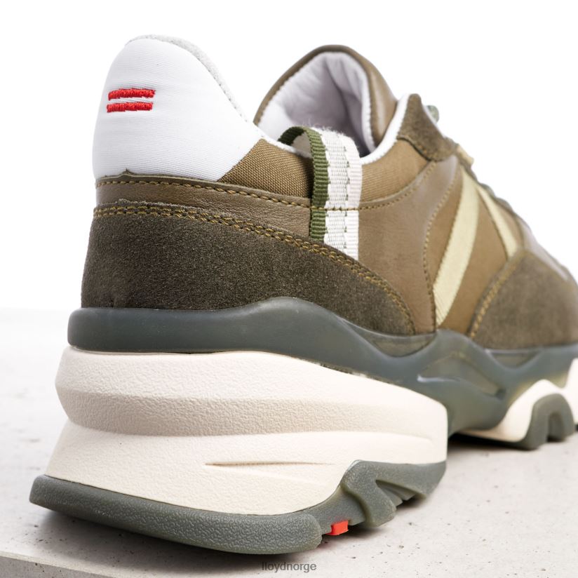 LLOYD sneakers i semsket skinn kvinner sko grønn 4X82ZP802