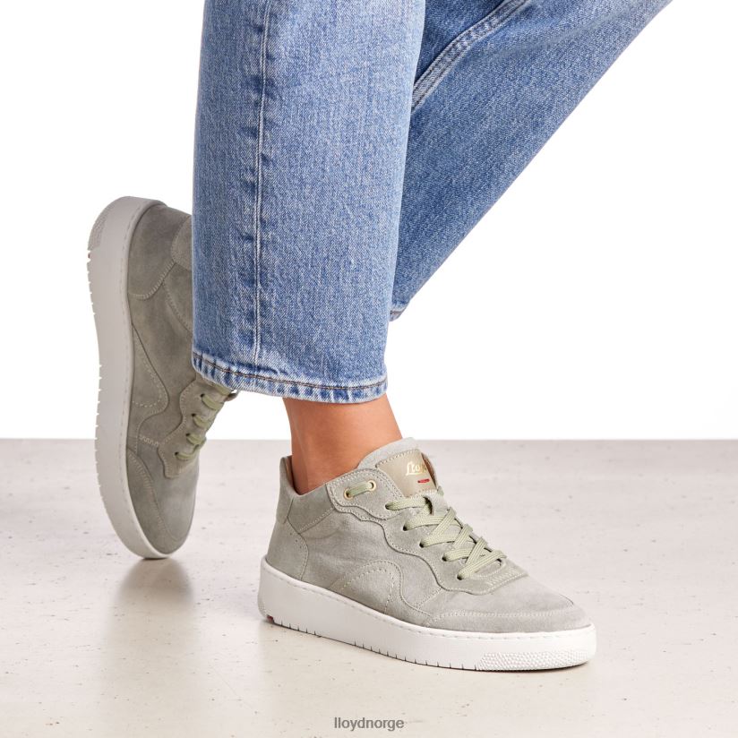LLOYD sneakers i semsket skinn kvinner sko grønn 4X82ZP841