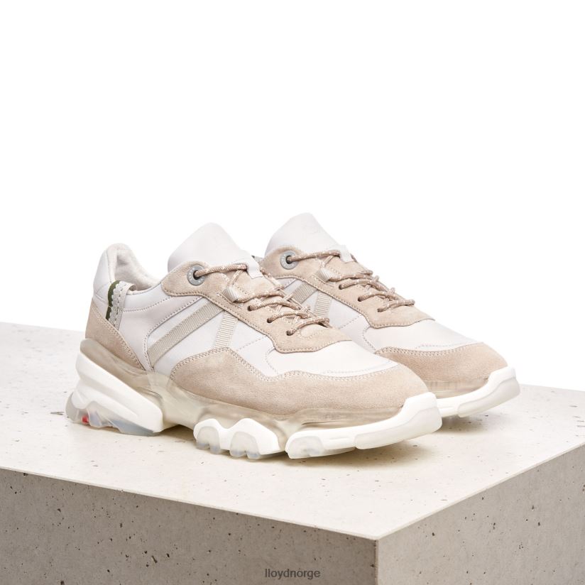 LLOYD sneakers i semsket skinn kvinner sko hvit 4X82ZP816