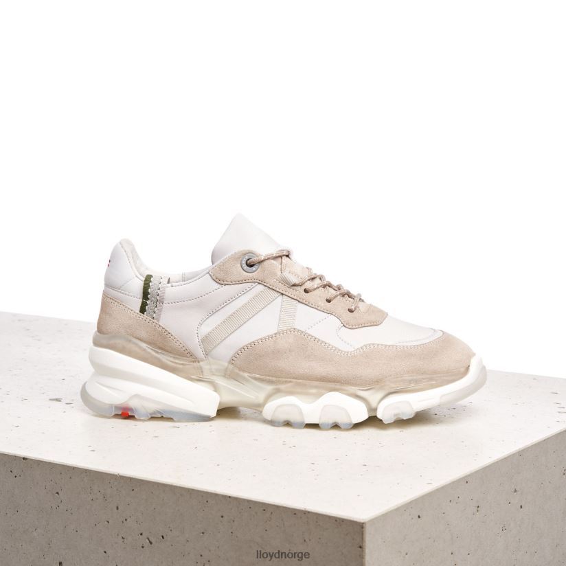 LLOYD sneakers i semsket skinn kvinner sko hvit 4X82ZP816