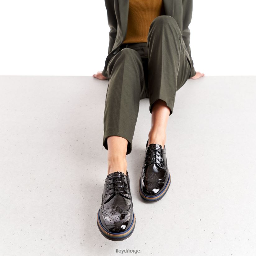 LLOYD snøre halve sko kvinner sko svart 4X82ZP1043