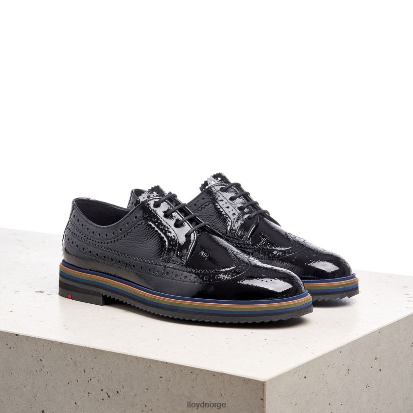 LLOYD snøre halve sko kvinner sko svart 4X82ZP1043