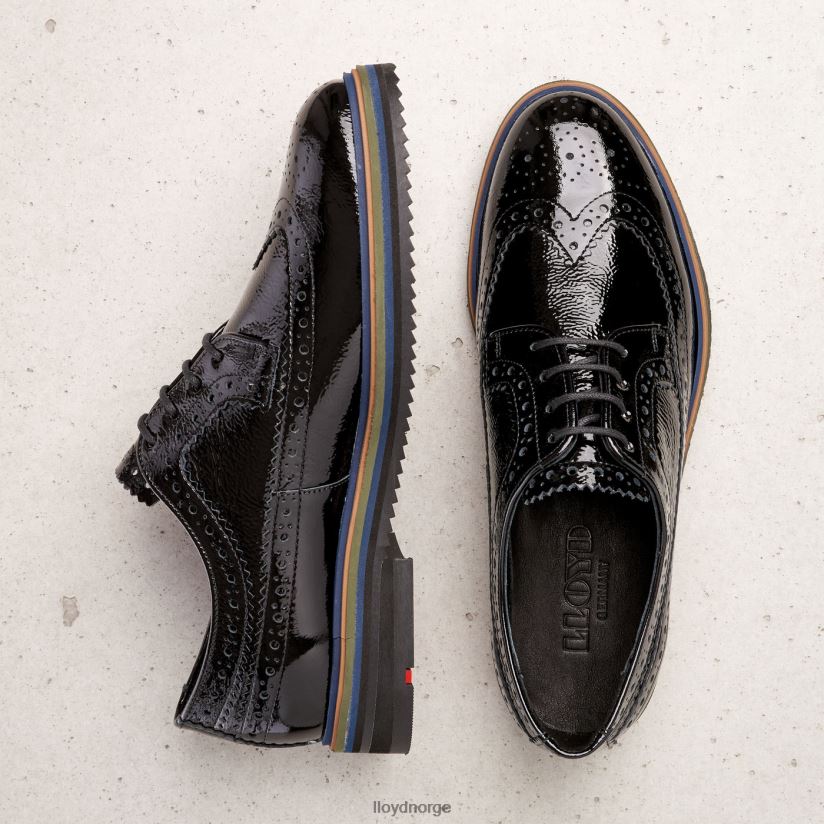 LLOYD snøre halve sko kvinner sko svart 4X82ZP1043