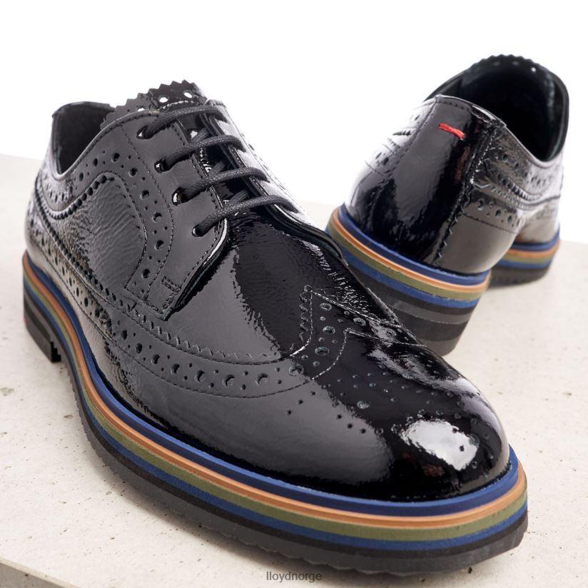 LLOYD snøre halve sko kvinner sko svart 4X82ZP1043