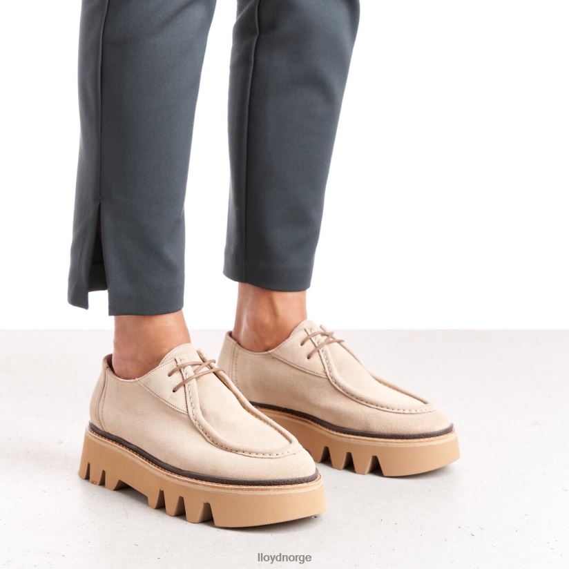 LLOYD snøre tøffel kvinner sko beige 4X82ZP1060