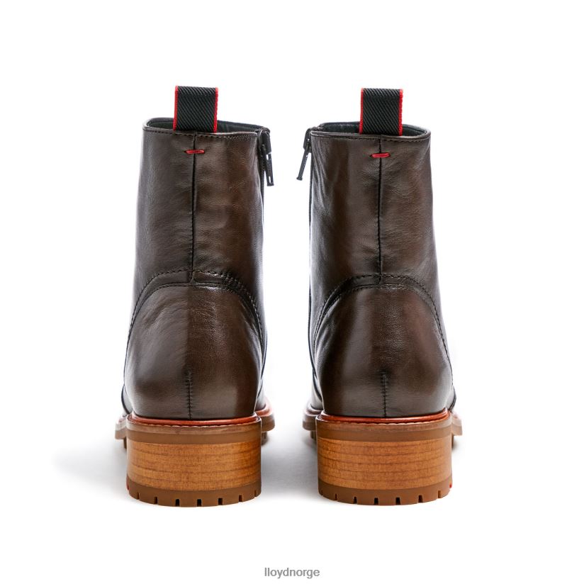 LLOYD sporty ankelstøvel i glatt skinn kvinner sko brun 4X82ZP902