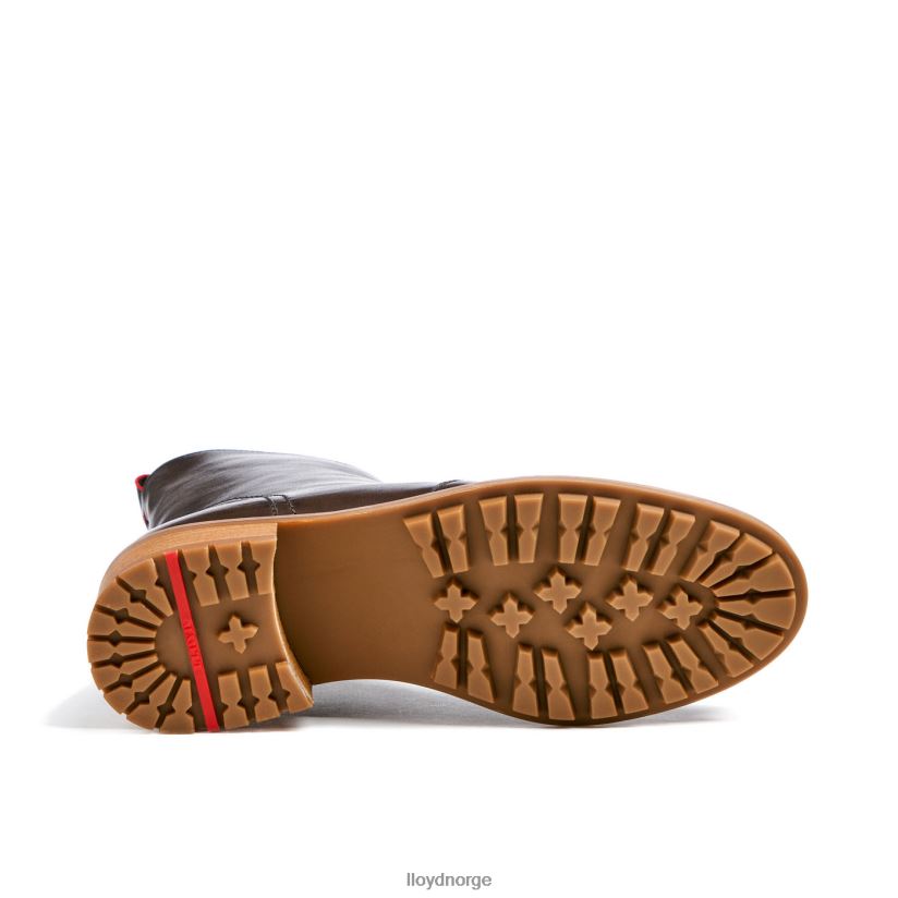 LLOYD sporty ankelstøvel i glatt skinn kvinner sko brun 4X82ZP902