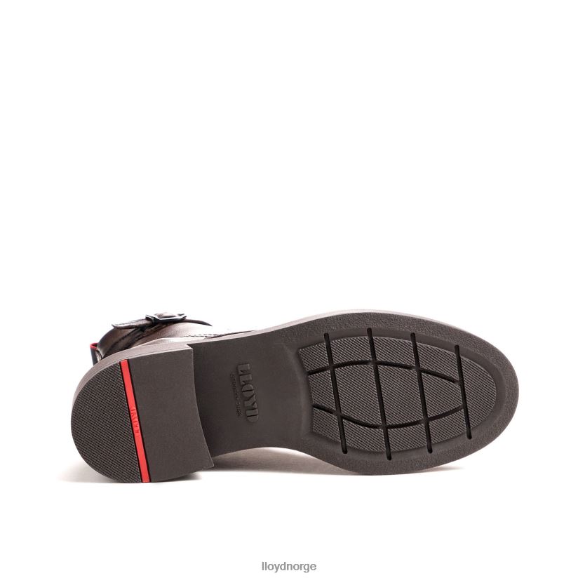 LLOYD sporty ankelstøvel i glatt skinn kvinner sko brun 4X82ZP951