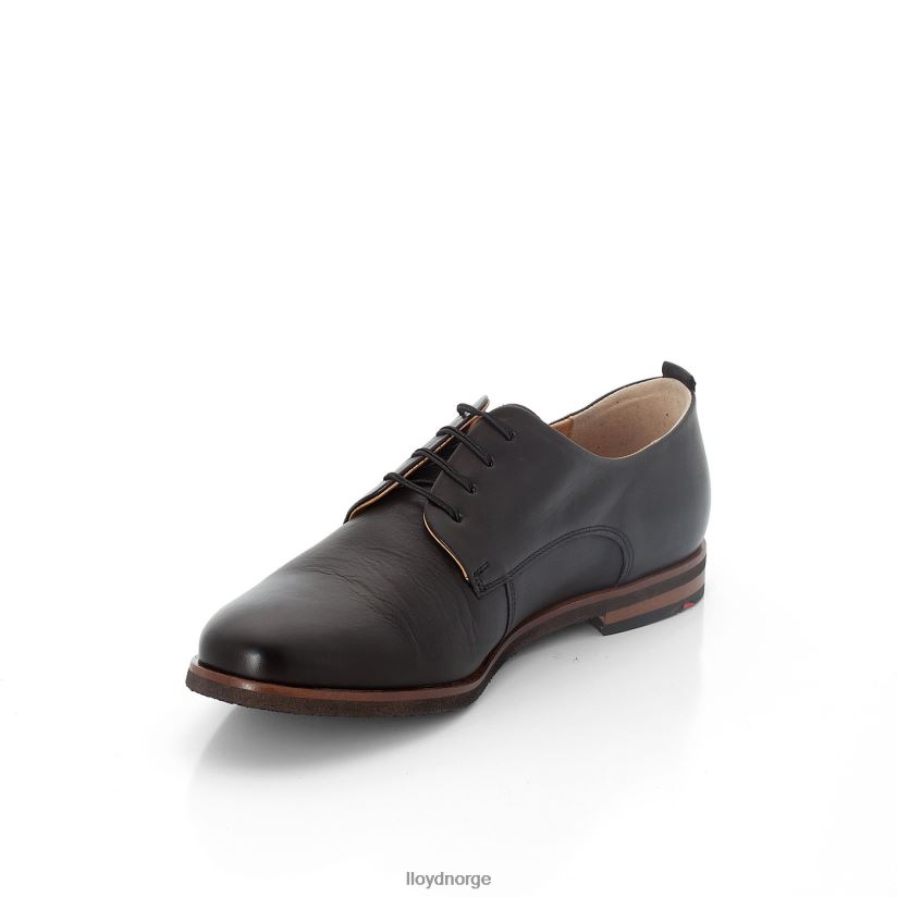 LLOYD spoty halvsko med snøre kvinner sko svart 4X82ZP1006