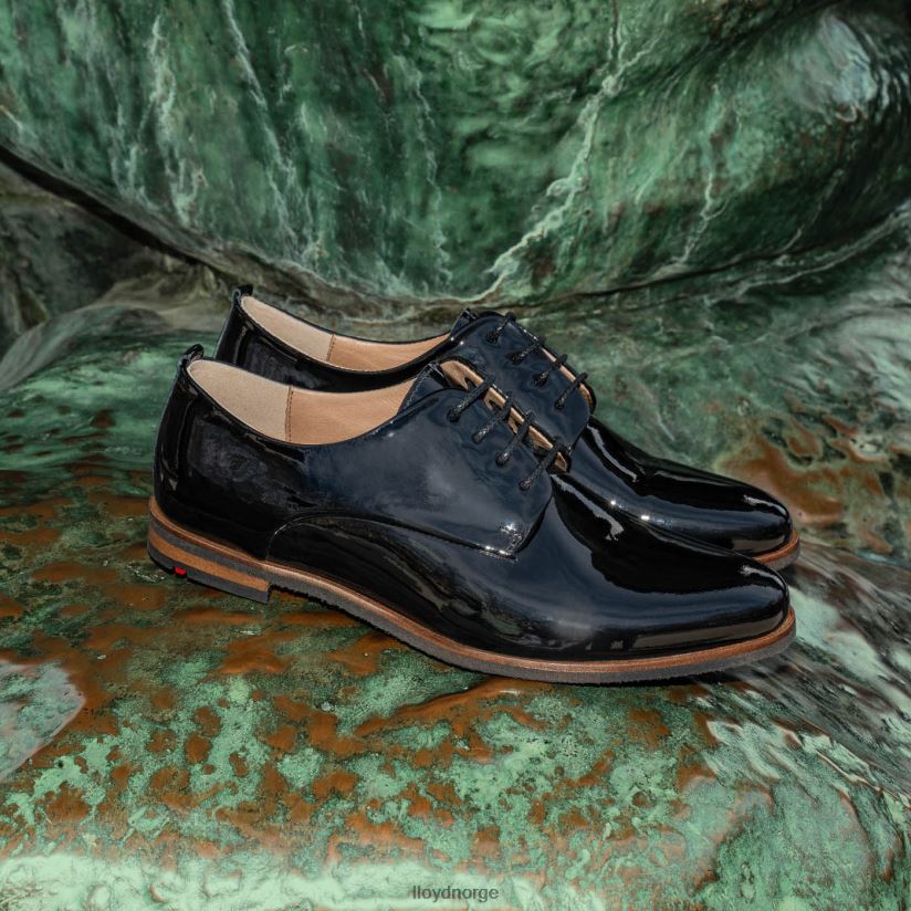 LLOYD spoty halvsko med snøre kvinner sko svart 4X82ZP1047