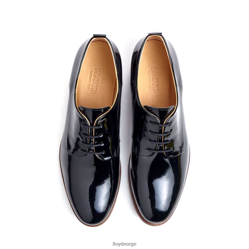 LLOYD spoty halvsko med snøre kvinner sko svart 4X82ZP1047