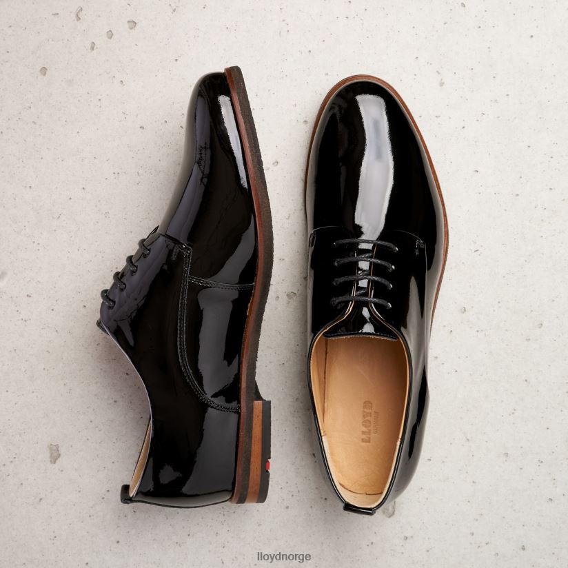 LLOYD spoty halvsko med snøre kvinner sko svart 4X82ZP1047