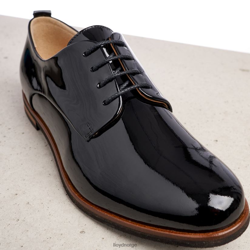 LLOYD spoty halvsko med snøre kvinner sko svart 4X82ZP1047