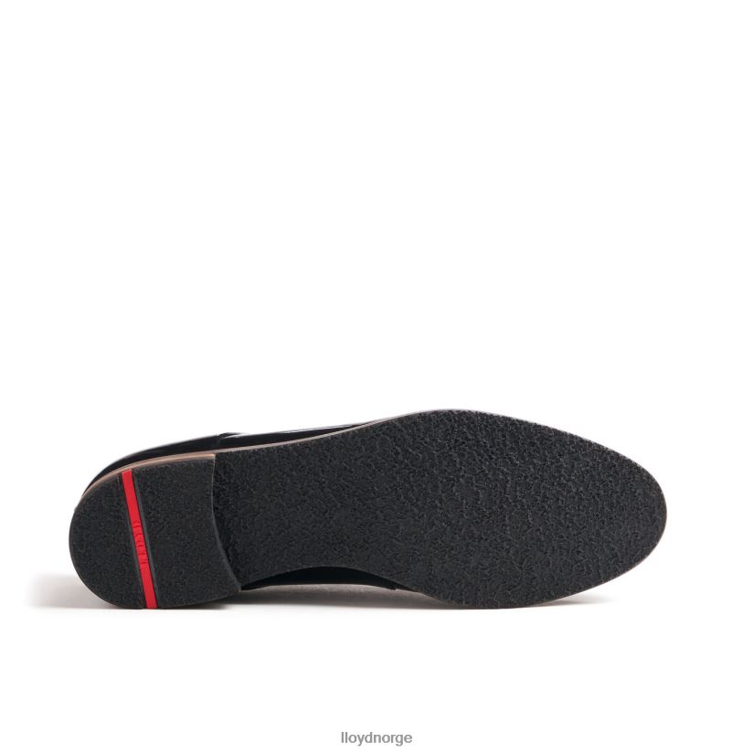 LLOYD spoty halvsko med snøre kvinner sko svart 4X82ZP1047