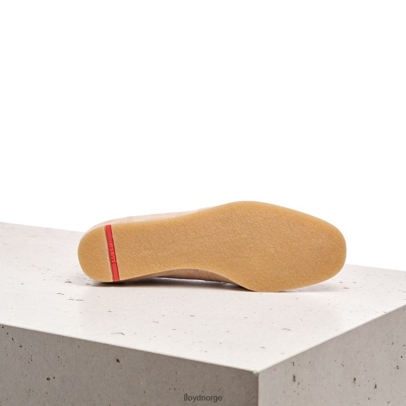 LLOYD tøffel i skinn kvinner sko beige 4X82ZP1129