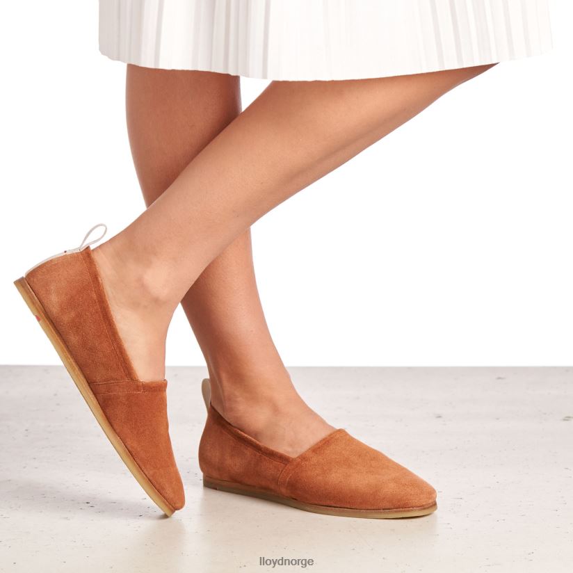 LLOYD tøffel i skinn kvinner sko brun 4X82ZP1123