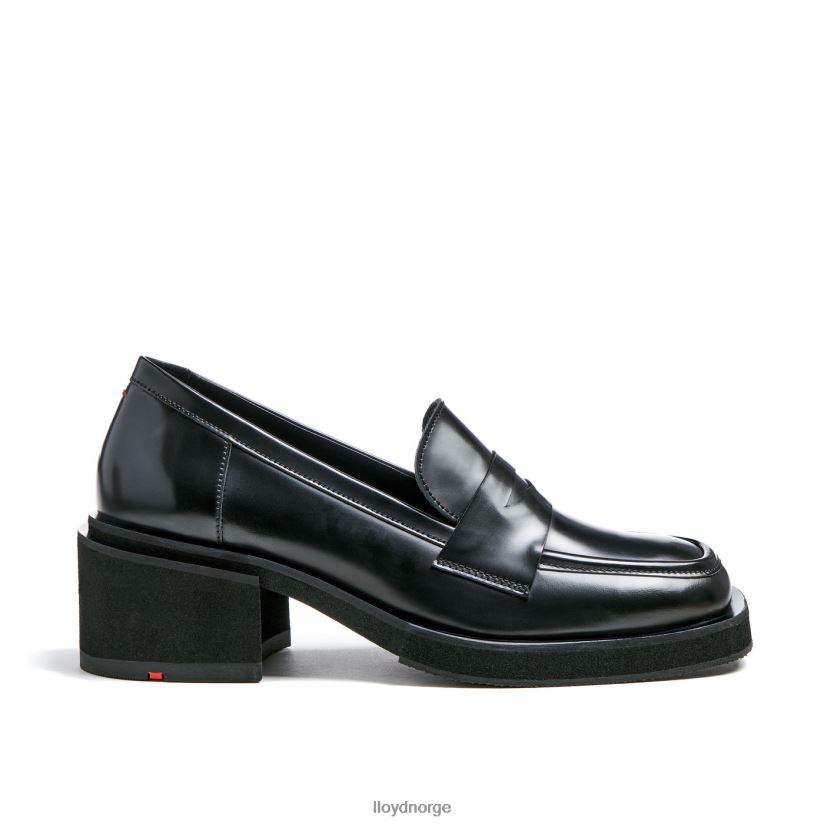 LLOYD tøffel i skinn kvinner sko svart 4X82ZP1113