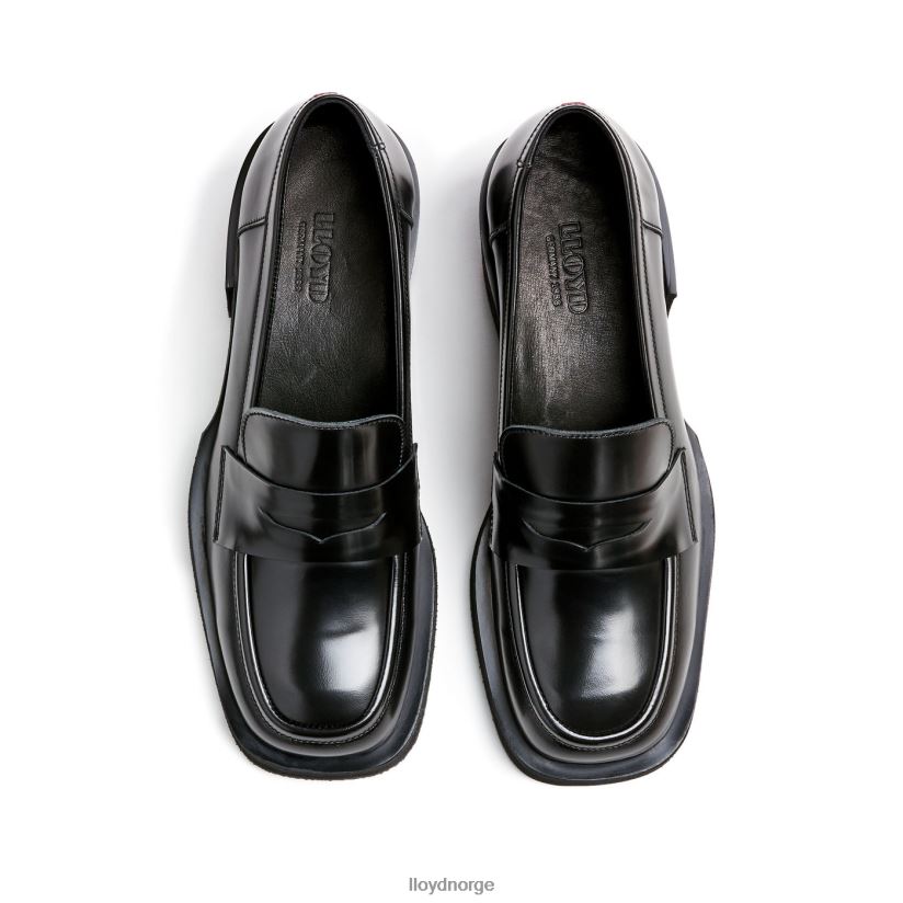 LLOYD tøffel i skinn kvinner sko svart 4X82ZP1113