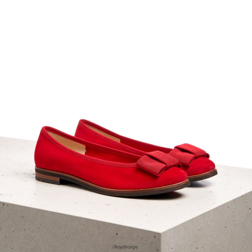 LLOYD ballerina i skinn kvinner sko rød 4X82ZP1175