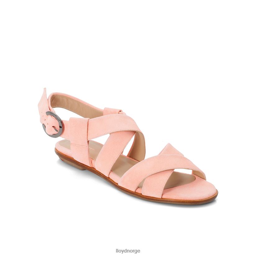 LLOYD sandal med semsket skinn kvinner sko rosa 4X82ZP1360