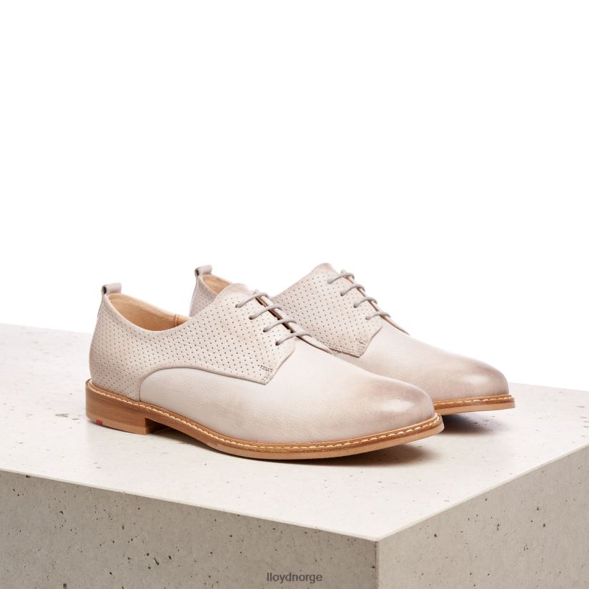 LLOYD halvsko i glatt skinn kvinner sko grå 4X82ZP1190