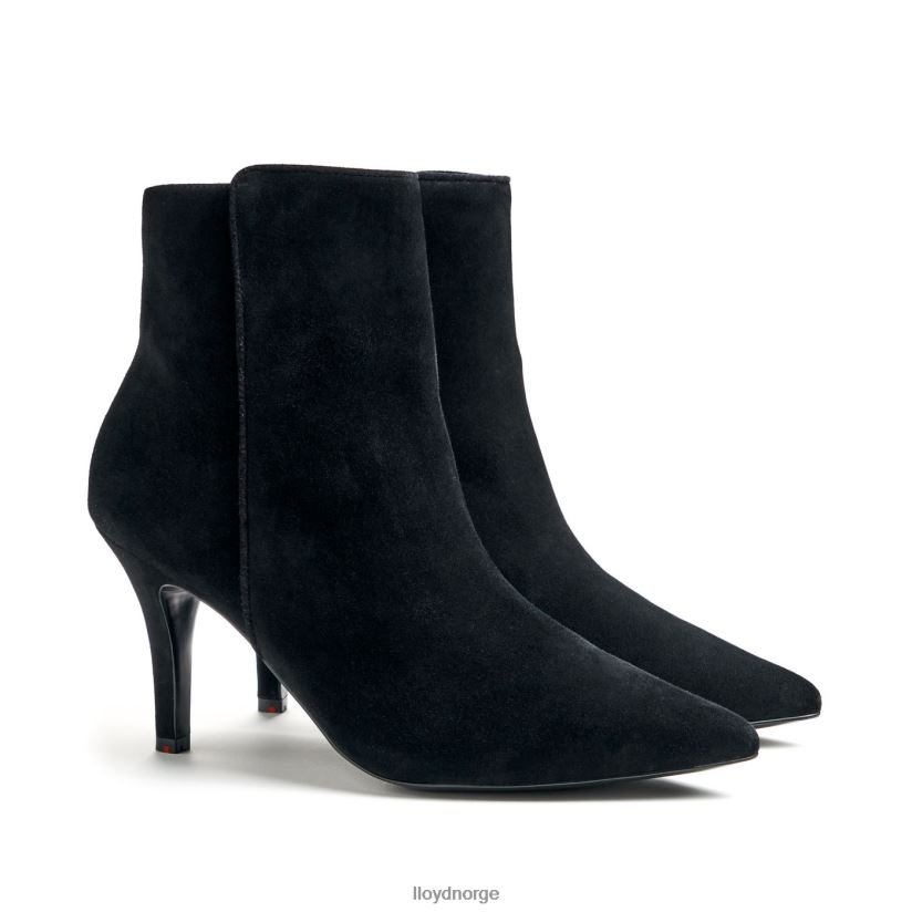 LLOYD ankelstøvel i grovt skinn kvinner sko svart 4X82ZP879