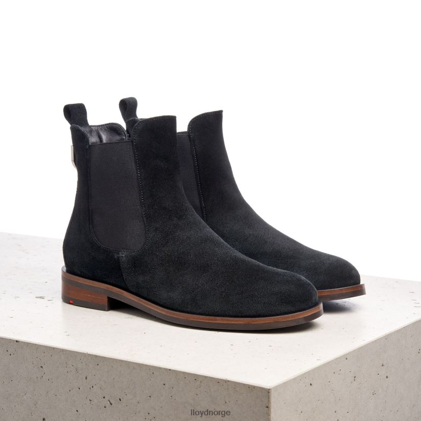 LLOYD ankelstøvletter i grovt skinn kvinner sko svart 4X82ZP975