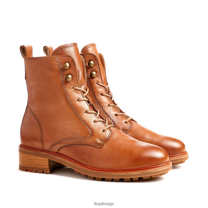 LLOYD ankelstøvletter i skinn kvinner sko brun 4X82ZP941