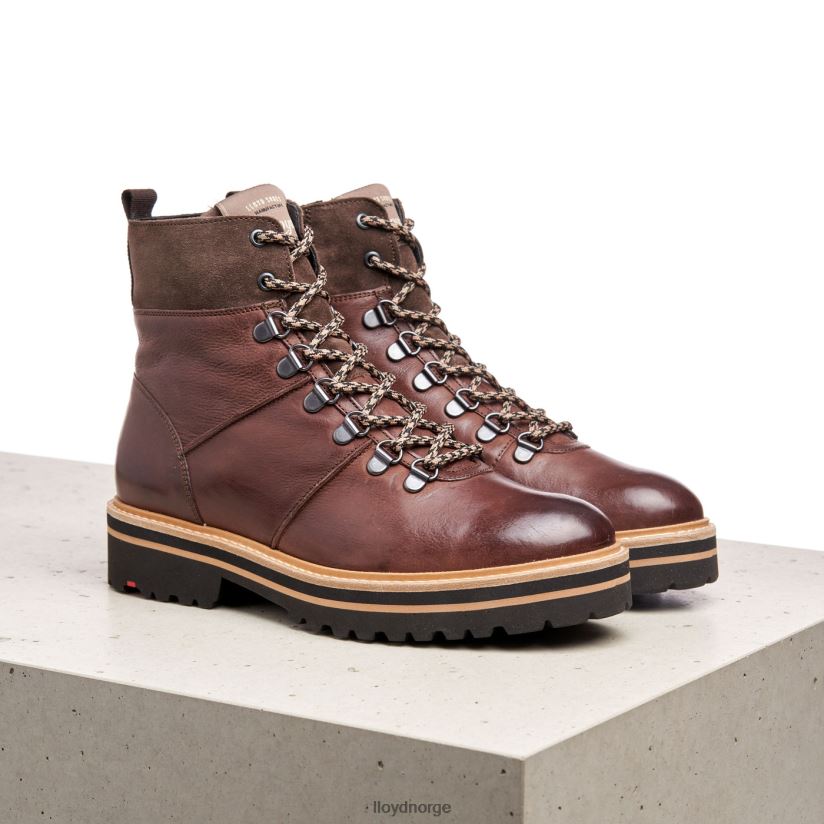 LLOYD ekstralette ankelstøvletter i skinn kvinner sko brun 4X82ZP1003