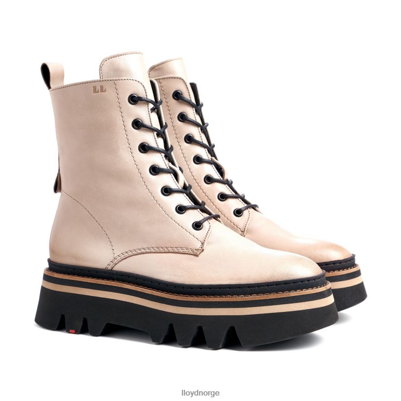LLOYD lett såle ankelstøvel i glatt skinn kvinner sko beige 4X82ZP916
