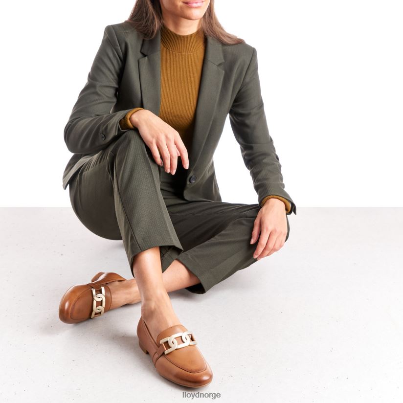 LLOYD glatt skinntøffel kvinner sko brun 4X82ZP1040