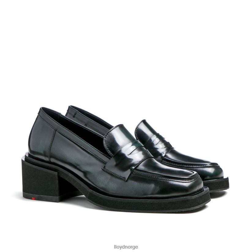 LLOYD slip på skinntøffel kvinner sko grønn 4X82ZP1114