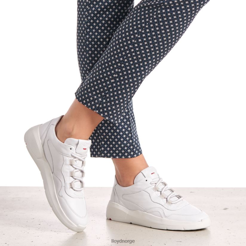 LLOYD lav topp skinn joggesko kvinner sko hvit 4X82ZP829