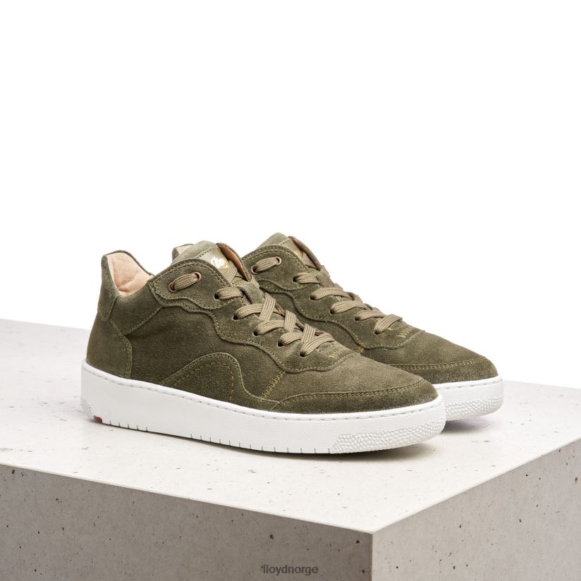 LLOYD lave sneakers i skinn kvinner sko grønn 4X82ZP768