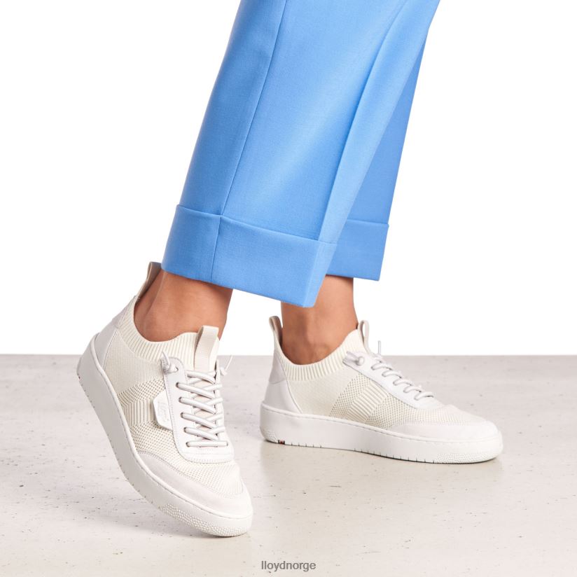 LLOYD skumle joggesko i skinn kvinner sko hvit 4X82ZP806