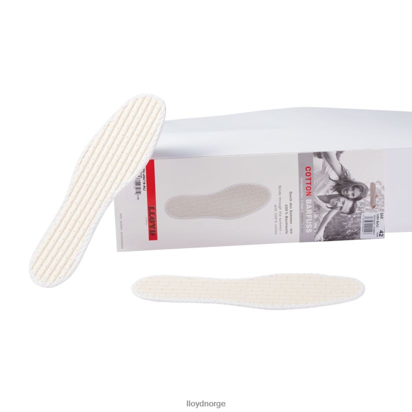 LLOYD innleggssåler bomull barfot menn stell og utstyr hvit 4X82ZP744